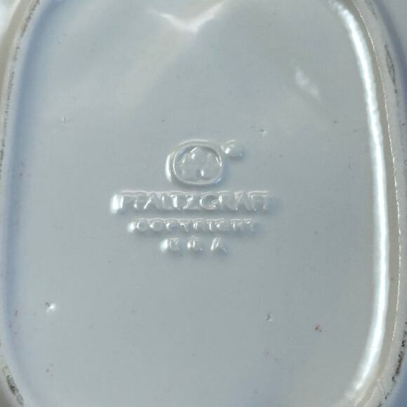 Vintage Pfaltzgraff White Snowman Embossed Christmas Cookie Serving Plate - Picture 12 of 12